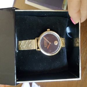 Versus Versace Womens La Villette Crystal Bracelet Watch